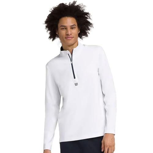 Wilson Elevate Performance 1/2 Zip Sweatshirt Herren Sweatshirt weiß S von Wilson