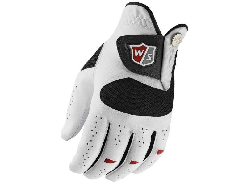 Wilson Golfhandschuhe Wilson Staff Dual Performance Golfhandschuh, Herren (1-St) Lederhandschuh,langlebig,OptiFit von Wilson