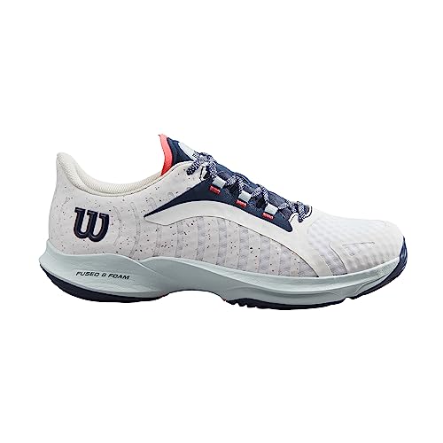 Wilson Herren Hurakn Pro Padel Sneakers, White/Cooling Spray, 40 EU von Wilson