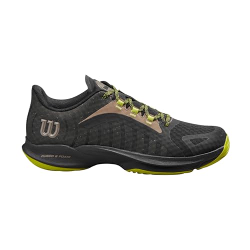 Wilson Herren Hurakn Pro Tennisschuh, Black Lime Green Falcon, 42.5 EU von Wilson