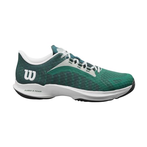 Wilson Herren Hurakn Pro Tennisschuh, Evergreen White Black, 43 EU von Wilson