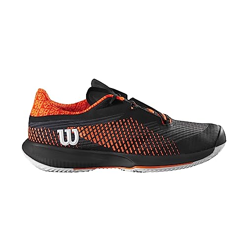 Wilson Herren KAOS Swift 1.5 Clay Sneaker, Black/Phantom/Shocking Orange, 40 2/3 EU von Wilson