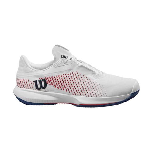 Wilson Herren KAOS Swift 1.5 Clay Tennisschuh, Weiß Deja Vu Blau Rot, 42.5 EU von Wilson