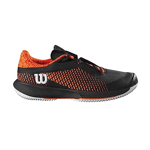 Wilson Herren KAOS Swift 1.5 Sneaker, Black/Phantom/Shocking Orange, 39 1/3 EU von Wilson