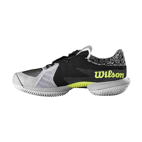 Wilson Herren KAOS Swift 1.5 Sneaker, Pearl Blue/Black/Safety Yellow, 40 2/3 EU von Wilson