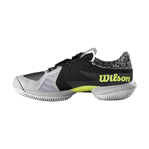 Wilson Herren KAOS Swift 1.5 Sneaker, Pearl Blue/Black/Safety Yellow, 41 1/3 EU von Wilson