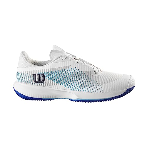 Wilson Herren KAOS Swift 1.5 Sneaker, White/Blue Atoll/Lapis Blue, 39 1/3 EU von Wilson