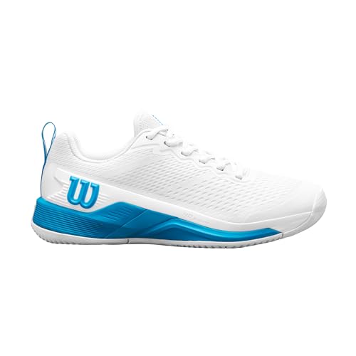 Wilson Herren Rush PRO 4.5 OZ Tennisschuh, White/White/Atomic Blue, 48 EU von Wilson