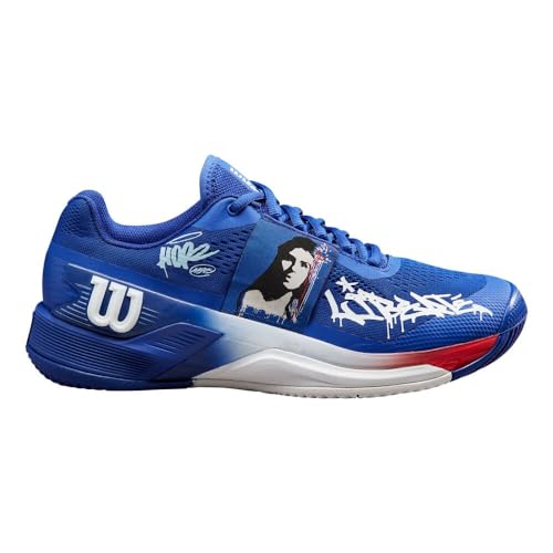 Wilson Herren Rush Pro 4.0 Hope Paris Ac Tennisschuhe Allcourtschuh Blau - Weiß 44 von Wilson
