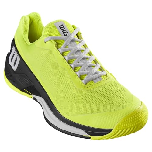 Wilson Herren Rush Pro 4.0 Tennisschuhe, Safety Gelb Schwarz Weiß, 45 1/3 EU von Wilson