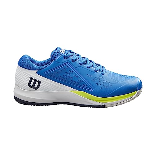 Wilson Herren Rush Pro Ace Clay Sneaker, Lapis Blue/White/Safety Yellow, 39 1/3 EU von Wilson