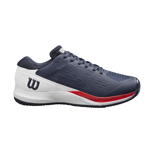 Wilson Herren Rush Pro Ace Clay Tennis Shoe, Navy Blazer/White/Infrared, 48 EU Wilson Herren Rush Pro Ace Clay Tennis Shoe, Navy Blazer/White/Infrared, 48 EU von Wilson