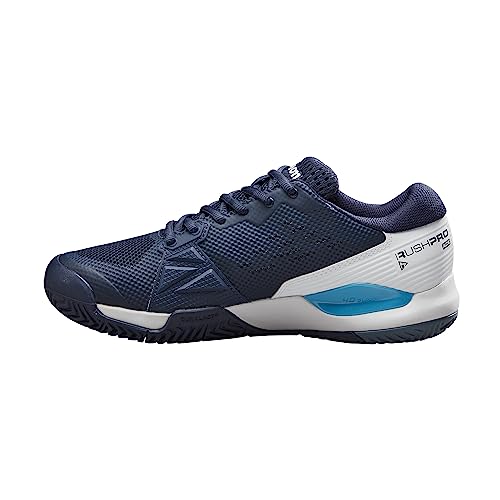 Wilson Herren Rush Pro Ace Sneaker, Navy Blazer/White/Blue Atoll, 39 1/3 EU von Wilson