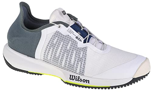 Wilson Herren Tennisschuhe, KAOS RAPIDE, Weiß/Grau/Grau, 40, Für alle Bodenbeläge, Alle Spielertypen, WRS327040E065 von Wilson