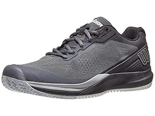 Wilson Herren Tennisschuhe, RUSH PRO 3.5, Grau/Schwarz/Hellblau, 41 1/3, Für alle Bodenbeläge, Alle Spielertypen, WRS327170E075 von Wilson