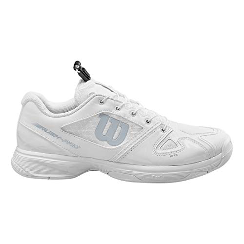 Wilson Jugend/Kinder RUSH PRO JR QL Tennisschuhe White/White/Pearl Blue , 33 EU von Wilson