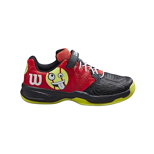 Wilson KAOS Emo Sneaker, Red/Black/Safety Yellow, 28 2/3 EU von Wilson