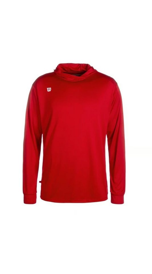 Wilson Kapuzenpullover Sport-Langarmshirt Fundamentals Hooded mit Kapuze rot Herren von Wilson
