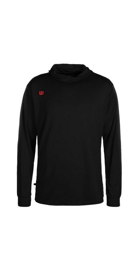 Wilson Kapuzenpullover Sport-Langarmshirt Fundamentals Hooded mit Kapuze schwarz Herren von Wilson