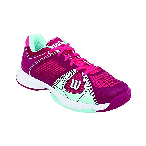 Wilson RUSH NGX WOMAN, Damen Tennisschuhe, Mehrfarbig (Cerise/Merlot/Mint Ice), 38 1/3 EU (5 Damen UK) von Wilson