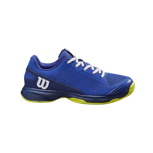 Wilson Rush PRO JR L (Bluing/Blue Print/Sfty Yell, EU Schuhgrößensystem, Jugendliche, Numerisch, M, 38 2/3) von Wilson