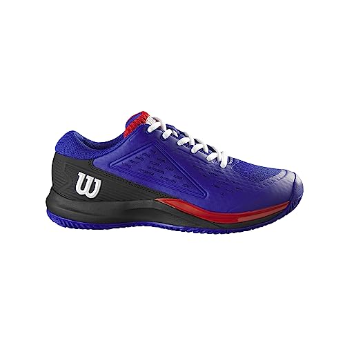 Wilson Rush Pro Ace Jr Sneaker, Bluing/Black/Orange, 35 1/3 EU von Wilson