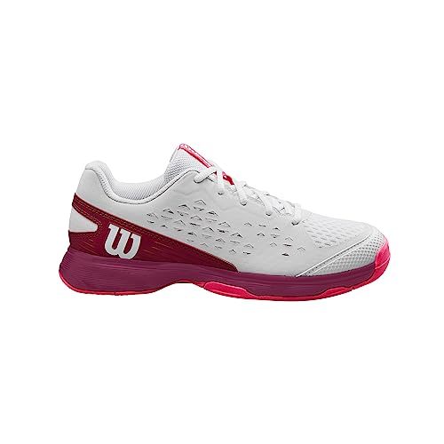 Wilson Rush Pro Jr L Sneaker, White/Beet Red/Diva Pink, 28 1/3 EU von Wilson