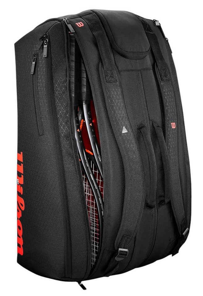 Wilson Sporttasche Tennis-Racketbag Clash V3 (Schlägertasche, 3 Hauptfach) 2025 schwarz von Wilson