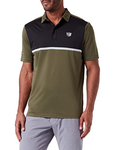 Wilson Staff Herren Golf-Poloshirt, Tri-Tone, Polyester von Wilson