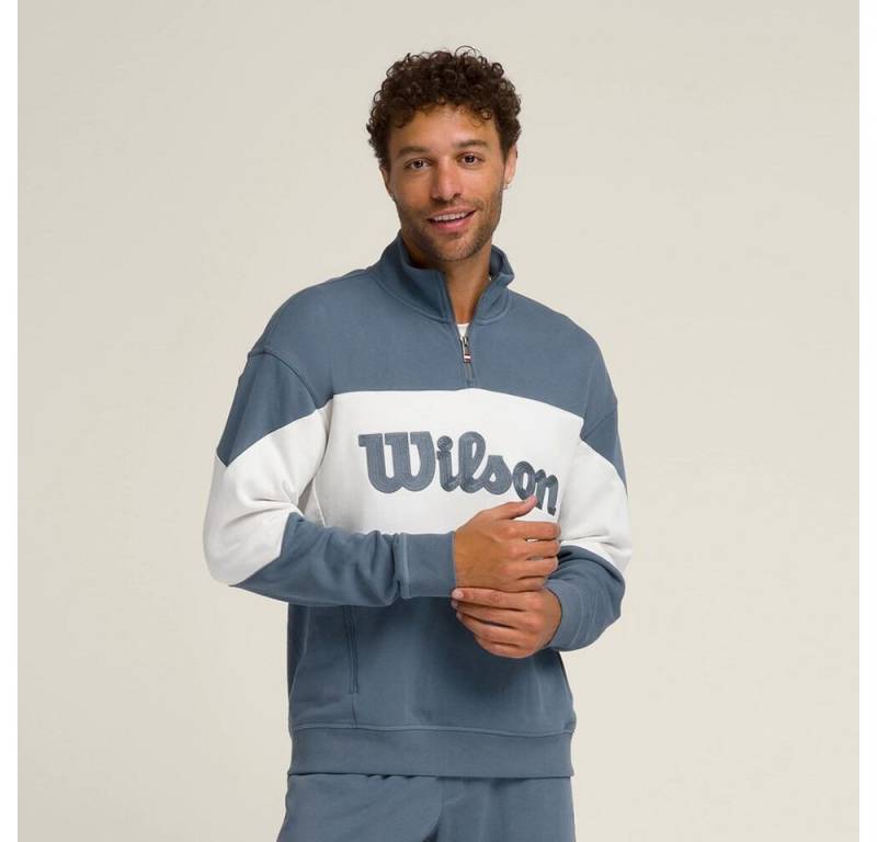 Wilson Sweatshirt M Parkside Half-Zip Slate Blue von Wilson