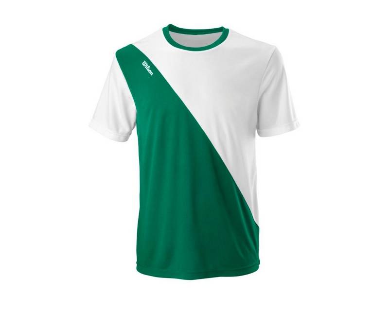 Wilson T-Shirt Tennis Team II Crew grün/weiss Herren von Wilson