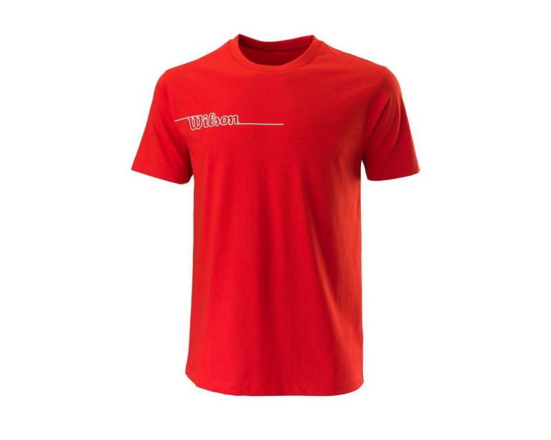 Wilson T-Shirt Tennis Team II Tech Crew 2021 rot Herren von Wilson