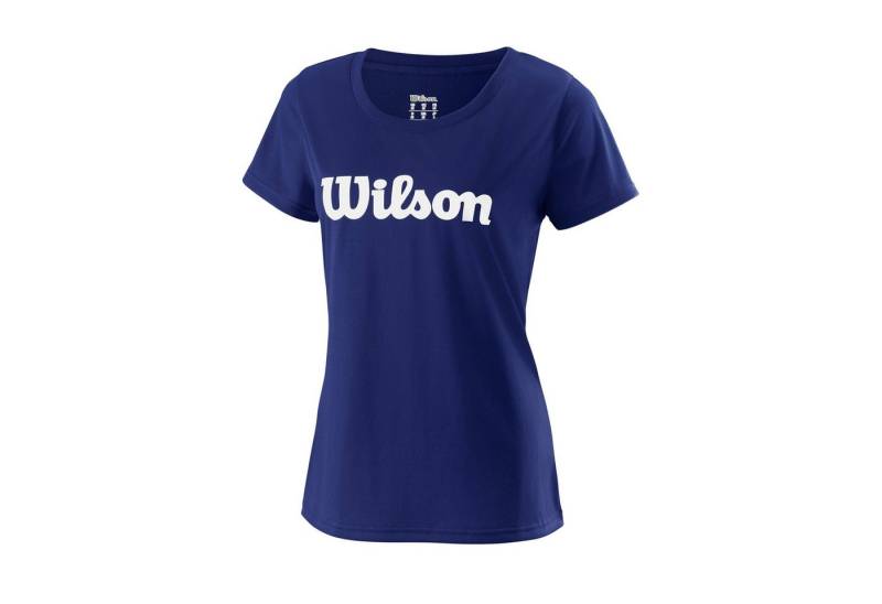 Wilson Tennisshirt Team Logo #18 dunkelblau Damen von Wilson