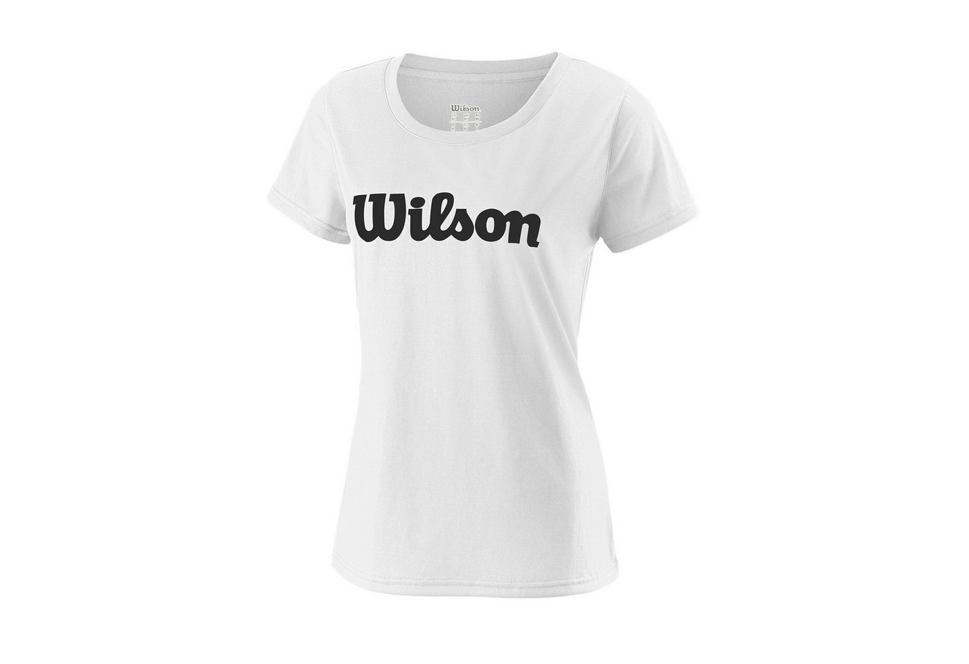 Wilson Tennisshirt Team Logo #18 weiss Damen von Wilson