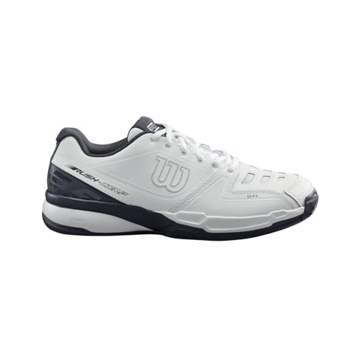 Wilson Unisex Rush Comp LTR Tennis Shoe, White/White/Ebony, 36 2/3 EU von Wilson