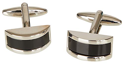 Wilvorst Manschettenknöpfe mit schwarzer Einlage von Wilvorst