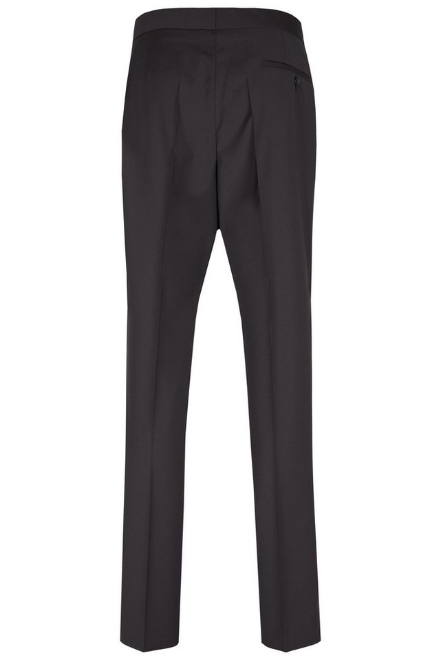 Wilvorst Anzughose Wilvorst CLASSICs Herren Smokinghose Modern-Fit Schwarz von Wilvorst