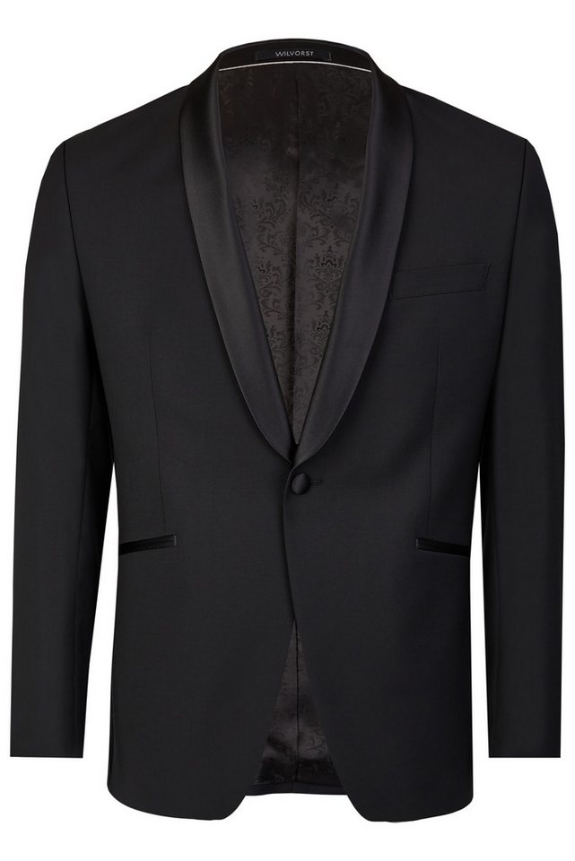 Wilvorst Sakko Wilvorst CLASSICs Herren Smokingsakko Schalkragen Drop8 Schwarz von Wilvorst