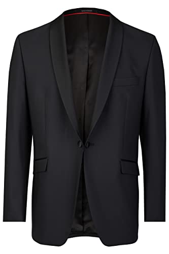 Wilvorst Smoking Sakko Schalkragen Slim Line Tailliert Geschnitten Schwarz 100% Schurwolle Größe 25 von Wilvorst