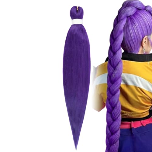 Wimnqie Haar Zopf | 30 Zoll Künstliche Farbige Haare Für Zöpfe | Menschliche Synthetische Haarverlängerung Für Frauen Kinder Mädchen - Twist Flechten Beauty Farbfest Party Hochzeit von Wimnqie