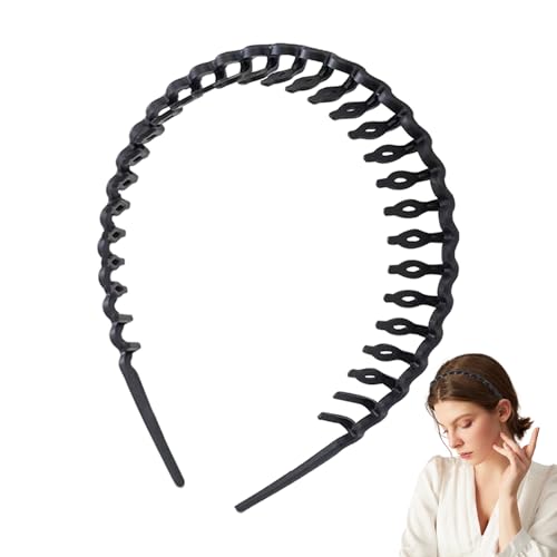 Wimnqie Kamm Haarreif | Wellenförmiger Haarreif Mit Kammzähnen | Schlanker Rutschfester Haarband Modischer Haarschmuck Für Sport Zuhause Reise von Wimnqie