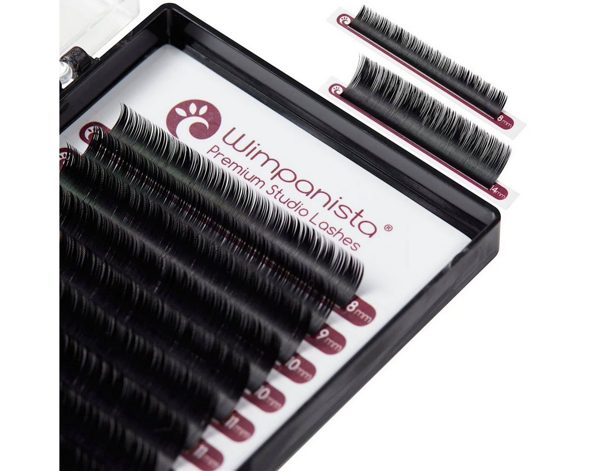 Wimpanista Einzelwimpern Volumenwimpern C Curl 0.05mm, 1 tlg., Mixbox 8-14mm von Wimpanista