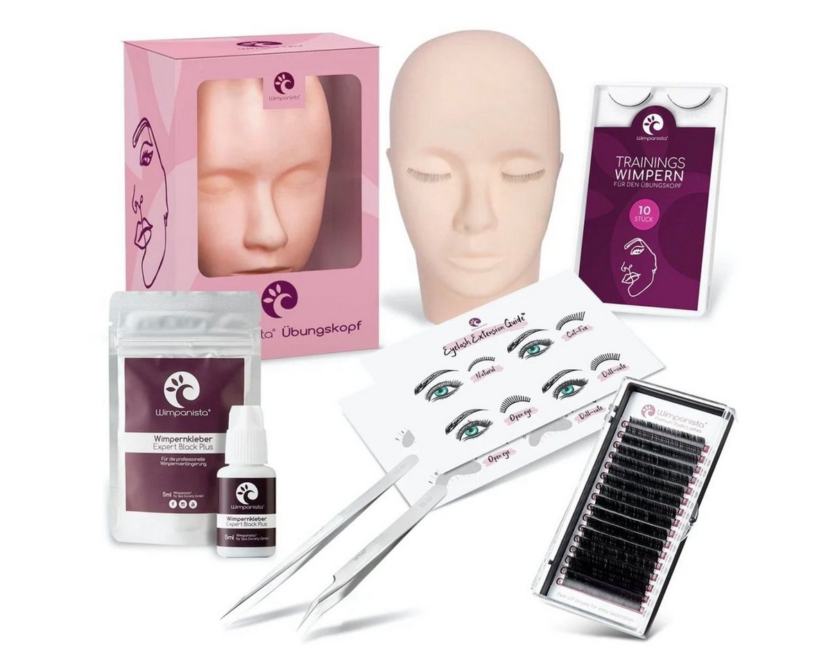 Wimpanista Einzelwimpern Wimpernverlängerung Set Ausbildung, 7 tlg. von Wimpanista