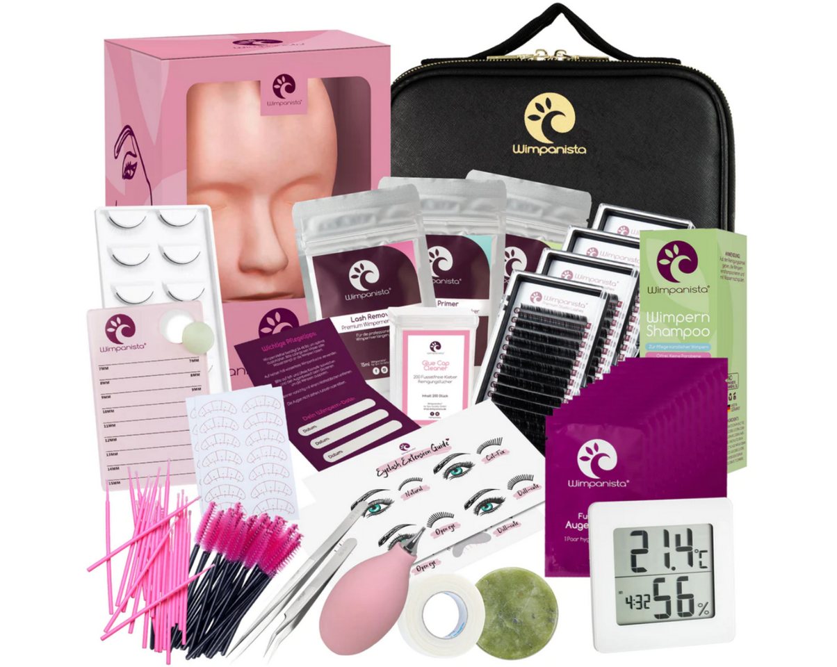 Wimpanista Einzelwimpern Wimpernverlängerung Set Ausbildung Deluxe, 26 tlg. von Wimpanista