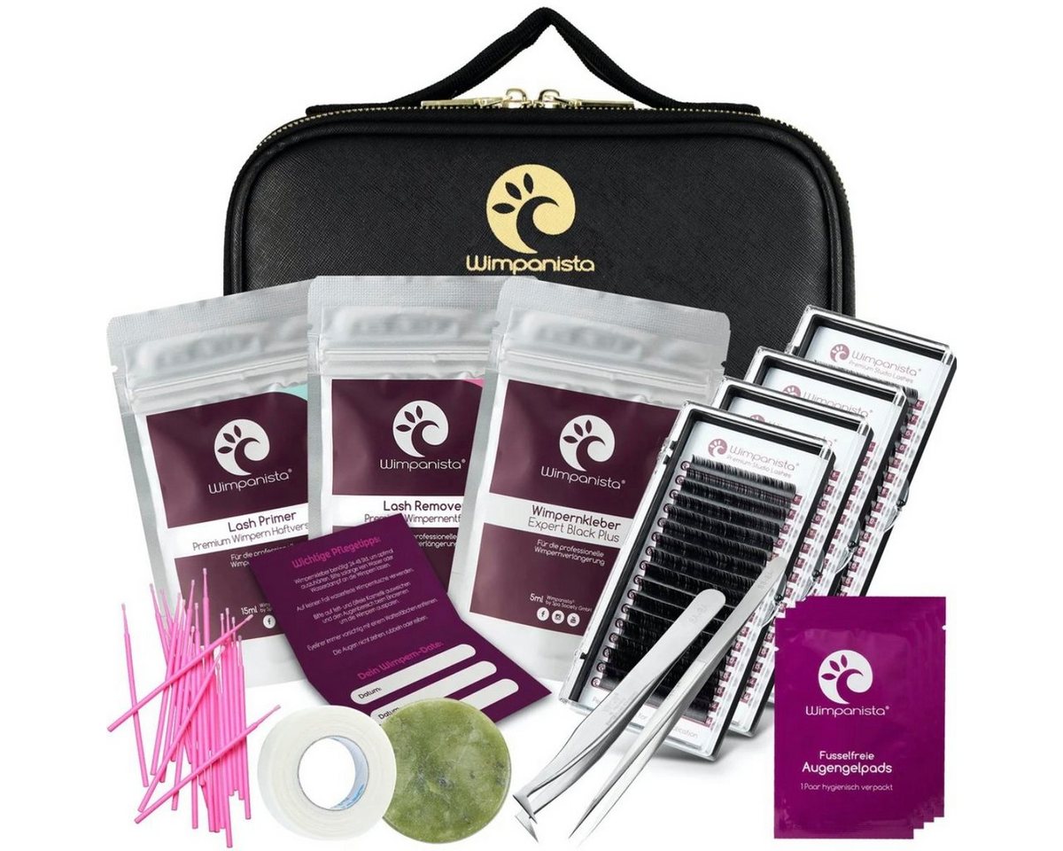 Wimpanista Einzelwimpern Wimpernverlängerung Set Volumentechnik, 15 tlg. von Wimpanista
