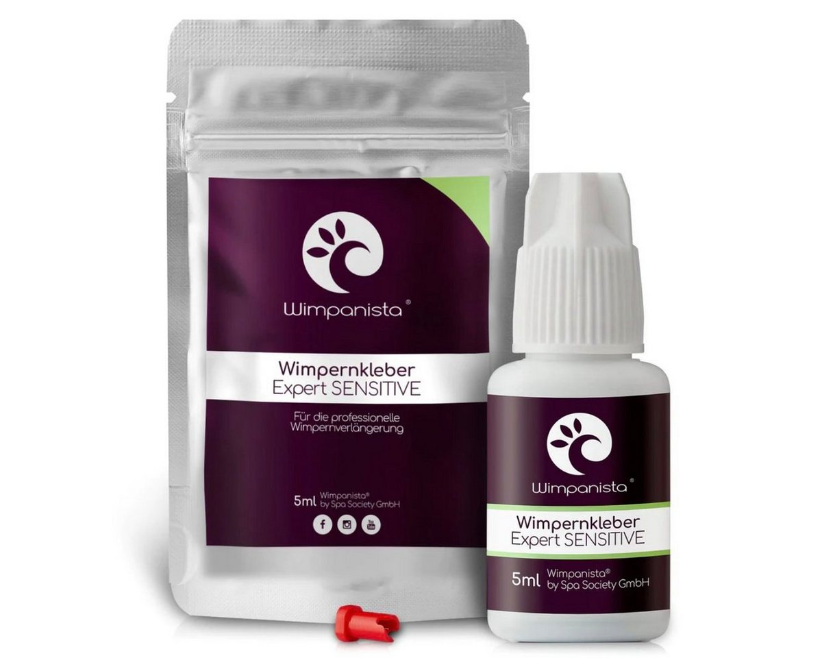 Wimpanista Wimpernkleber Expert SENSITIVE. Trocknungszeit 3-4 Sek., für die professionelle Wimpernverlängerung von Wimpanista