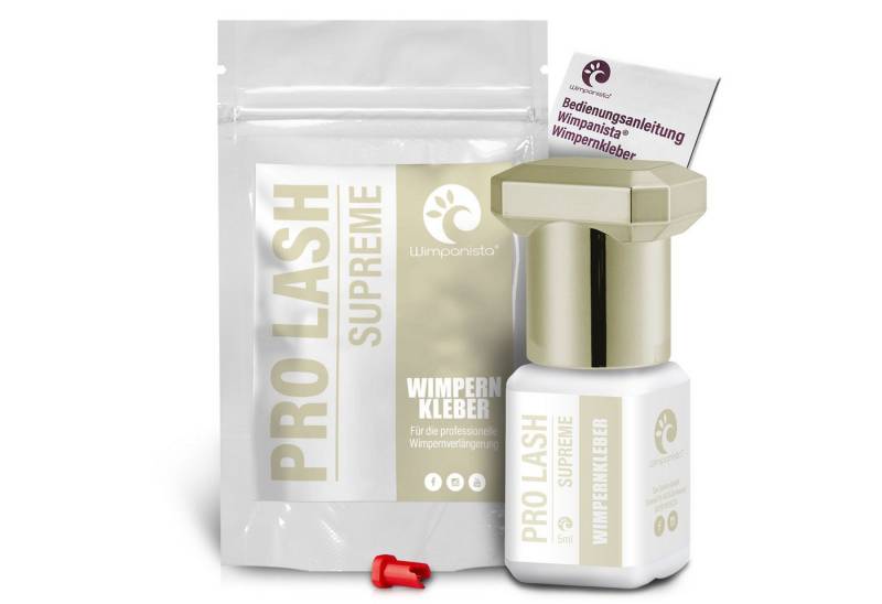 Wimpanista Wimpernkleber Pro Lash Supreme. Trocknungszeit 1-2 Sekunden, für die professionelle Wimpernverlängerung von Wimpanista