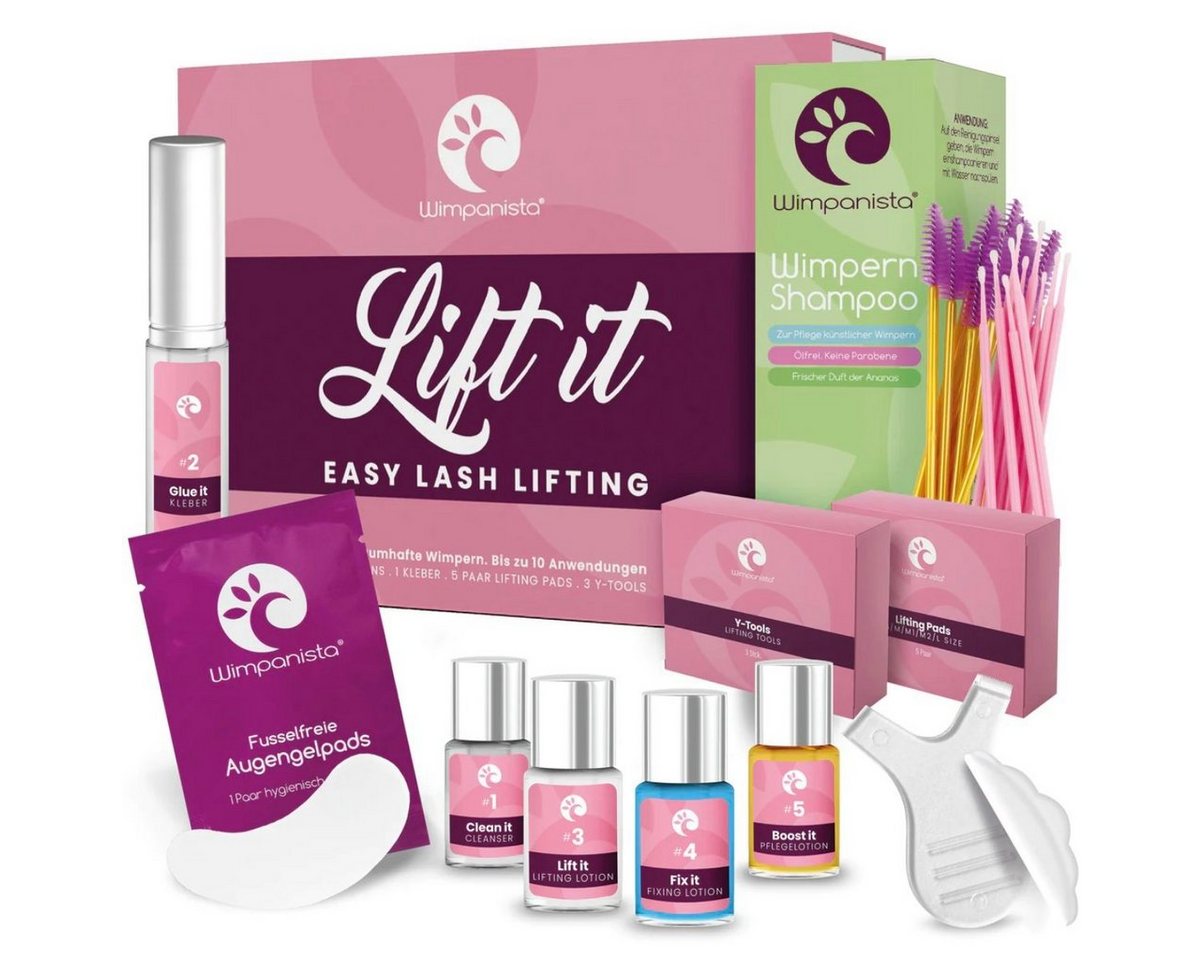 Wimpanista Wimpernpflege Lash Lifting Set 'Lift It' PLUS. Lifting Kit & Wimpernshampoo, 1-tlg. von Wimpanista