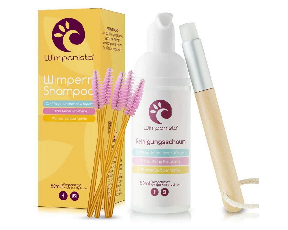 Wimpanista Wimpernpflege Wimpernshampoo. Duft Vanille., Ölfrei. Dermatologisch getestet von Wimpanista