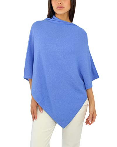 Win's Damen-Poncho aus Kaschmir-Mischgewebe, hergestellt in Italien, lavendelblau, One size von Win's